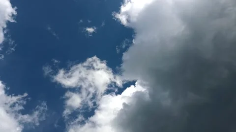 Beautyful white clouds in the sky, clouds background Stock Footage 340503616