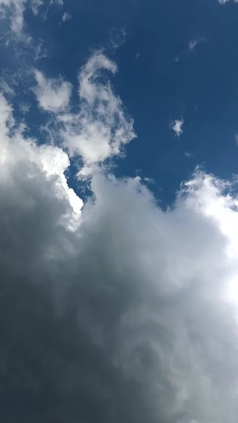 Beautyful white clouds in the sky, clouds background Stock Footage 340503632
