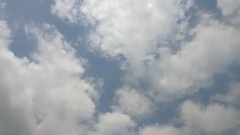 Beautyful white clouds in the sky, clouds background 写真素材