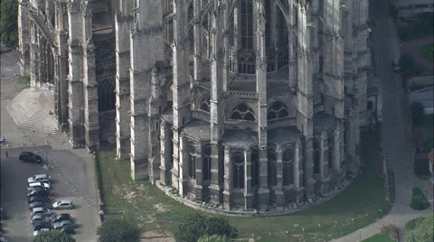 Beauvais Cathedral In Sun Stock Footage 65259348