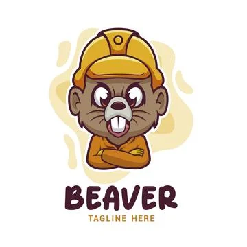 Beaver Builder Logo Vector Template Stock Illustration
