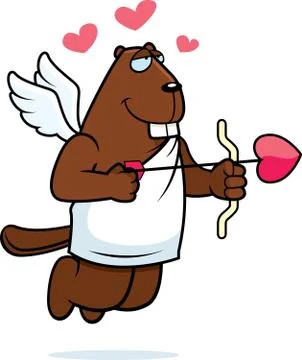Beaver Cupid Stock Illustration