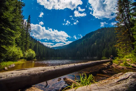 Beaver Lake Cloud Timelapse Stock Footage 42385140