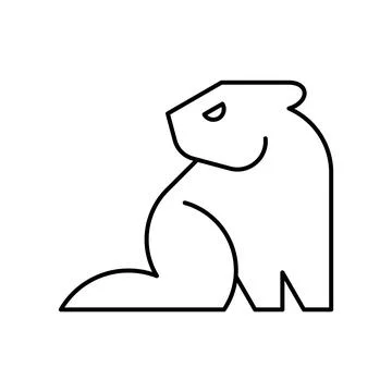 Beaver logo Stock Illustration