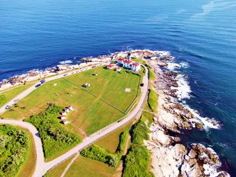 Beavertail Lighthouse Stock Photos
