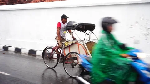 Becak Stock Footage 102097552