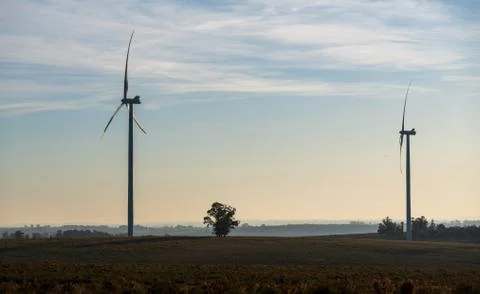 Because it is wind powered to take care of the environment Stock Photos