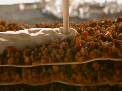 Béchamel sauce. Stock Footage 83722978