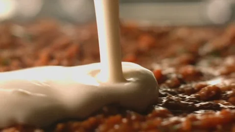 Béchamel sauce. Stock Footage 83723012