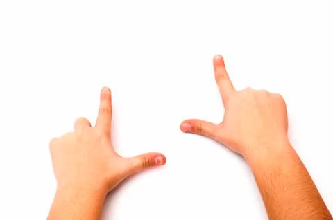 Beckoning hand 写真素材