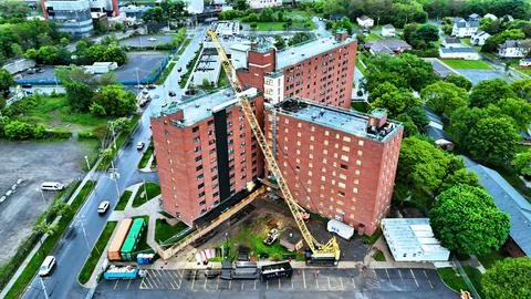 Becomes the Focus - Almus Olver Apts. - Construction - Syracuse, NY Photos