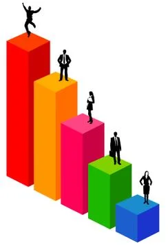 Becoming successful Illustrazione stock