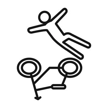 Becycle accident icon mark in filled style Stock Illustration