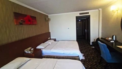 A bed and a chair. Stock-Footage 282993825