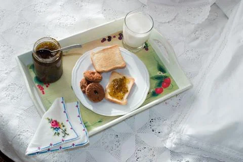 Bed &amp; breakfast 2 스톡 사진