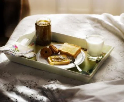 Bed &amp; breakfast 3 库存照片