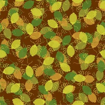Bed bug military pattern seamless. bedbug army background. chinch Protective  Stock Illustration
