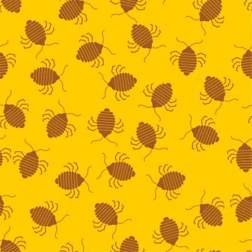 Bed bug pattern seamless. bedbug background. chinch vector texture Stock Illustration