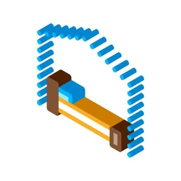 Bed Canopy Awning isometric icon vector illustration Stock Illustration