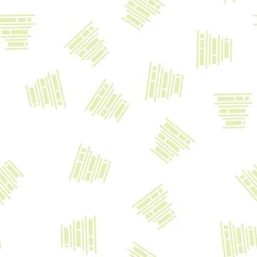 Bed for cat glyph vector seamless pattern Stock Illustration