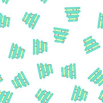 Bed for cat vector seamless pattern Stock Illustration