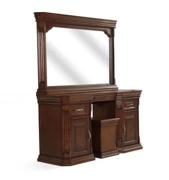 Bed dressing table Stock Photos