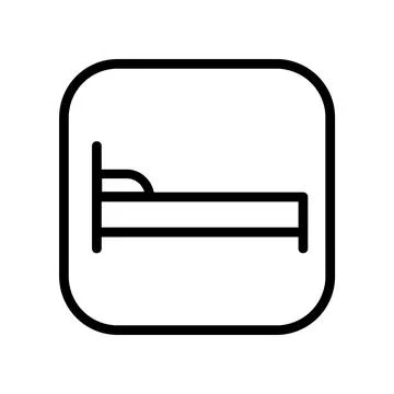 This is a bed Icon Design Stock Illustration