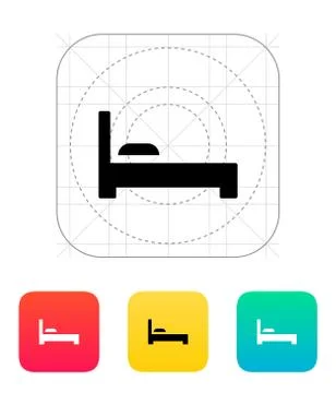 Bed icon Stock-Illustration