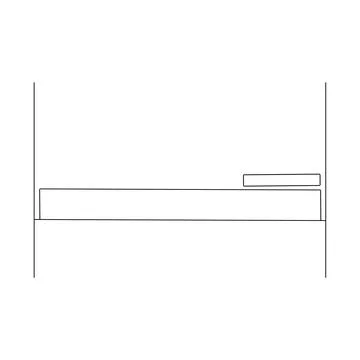 A bed icon Иллюстрация