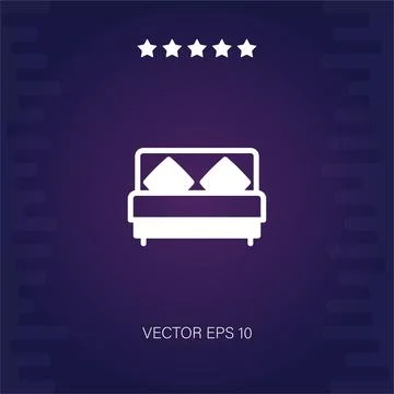 Bed  icon Stock Illustration