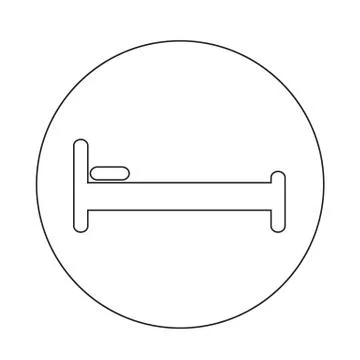 Bed icon illustration design Stock Illustration