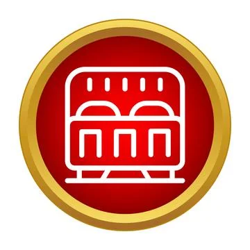 Bed icon representing sleep comfort and relaxation Ilustración de archivo
