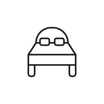 Bed icon vector design templates simple and modern Stock Illustration