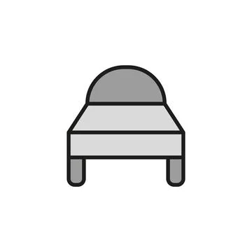 Bed icon vector design templates simple and modern Stock Illustration