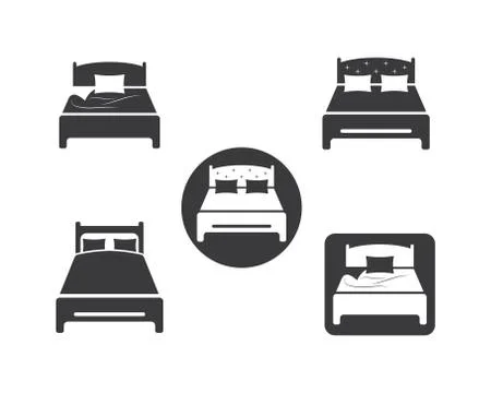 Bed icon vector illustration design Stock Illustration