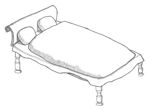 Bed Stock Illustration