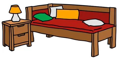 Bed Stock Illustration