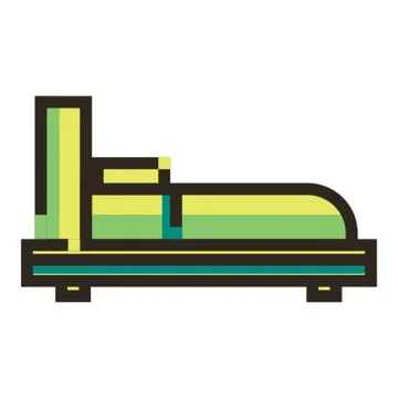 Bed Illustrazione stock