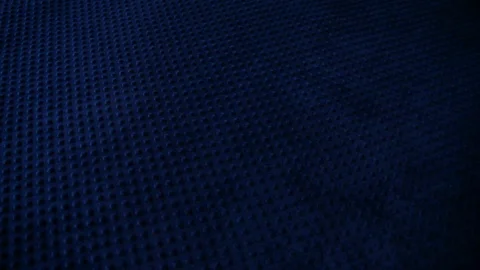 Bed made. Small cosy room. blue silk fabric, bubble blanket, massaging blanket Stock-Footage 106840166
