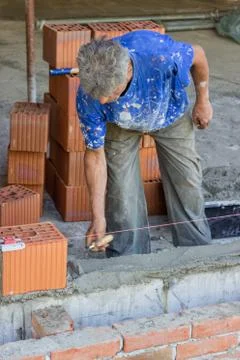 Bed of mortar Stock Photos