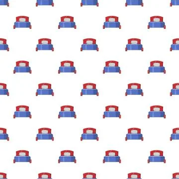 Bed pattern, cartoon style Illustrazione stock