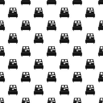 Bed pattern vector 스톡 일러스트