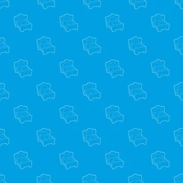 Bed pattern vector seamless blue Illustrazione stock