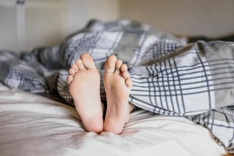 In a bed Stock Photos