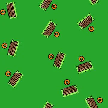 Bed preparation garden maintenance vector seamless pattern Stock Illustration