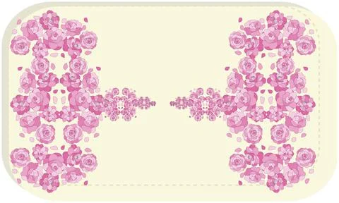 Bed of red roses on abstract background 스톡 일러스트