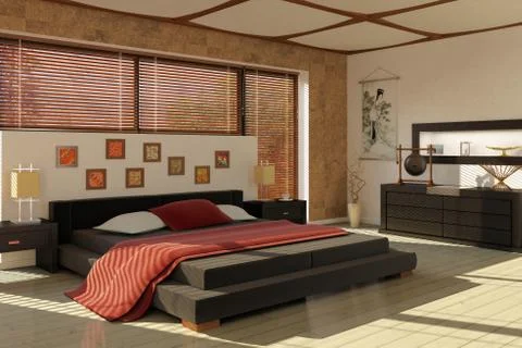 Bed room Stockillustratie