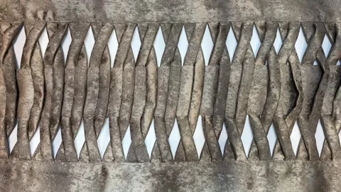 Bed runner ethnic close up texture Vídeos de archivo 287582602