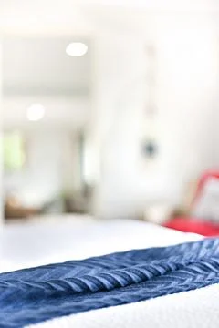 Bed sheet including designs on beds Stock Photos