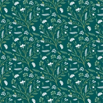 Bed sheet texture seamless floral pattern for print on demand fabric Stock Illustration